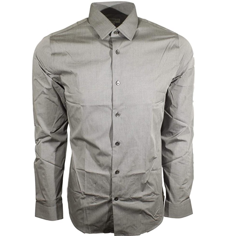 Express Fitted Dress Shirt